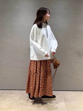 Mila Owenさん（レディース・162cm）の冬コーディネート