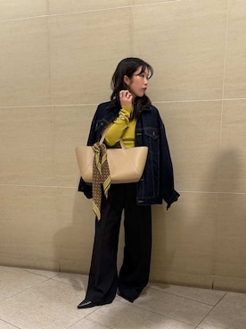 Mila Owenさん（レディース・155cm）の秋コーディネート