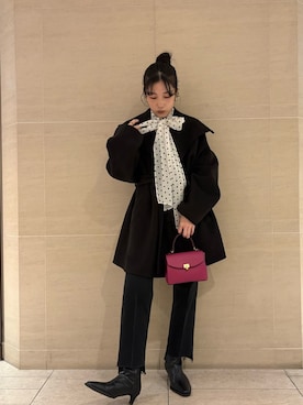 Mila Owenさん(レディース・155cm)の冬コーディネート