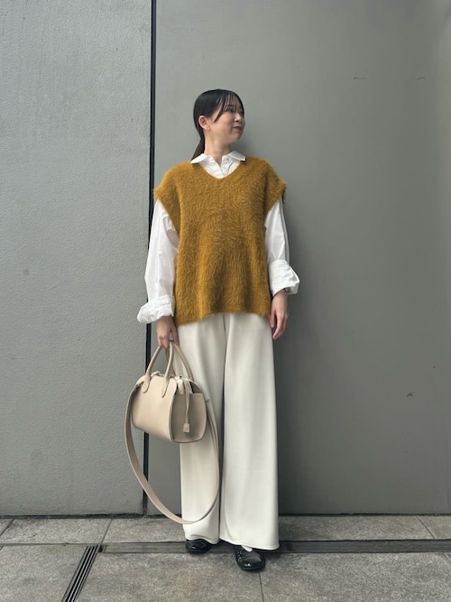 Vネックシャギーニットベスト（ベスト）｜Mila Owen（ミラオーウェン