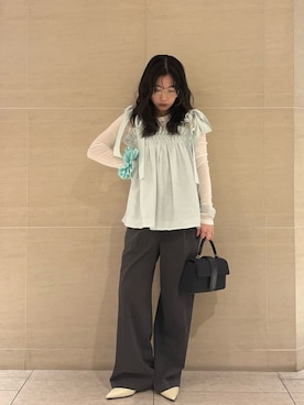 Mila Owenさん(レディース・155cm)の冬コーディネート