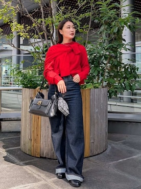 「アイテム（チャーム、その他）」を使った、Mila Owenさん（レディース・156cm）の秋コーディネート