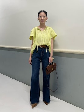 Mila Owenさん（レディース・158cm）の夏コーディネート