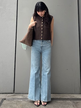 Mila Owenさん（レディース・162cm）の夏コーディネート