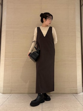 Mila Owenさん（レディース・155cm）の秋コーディネート