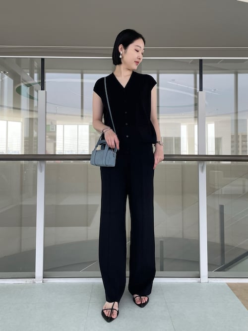 マチャット　ニットパンツ セール】ウエストゴム美脚シルエットニットパンツ（その他パンツ