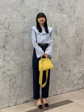 Mila Owenさん（レディース・162cm）の冬コーディネート