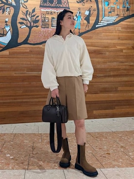 Mila Owenさん（レディース・156cm）の春コーディネート