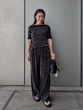 「アイテム（財布/小物）」を使った、Mila Owenさん（レディース・156cm）の夏コーディネート