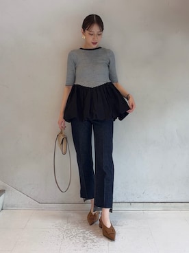 Mila Owenさん（レディース・158cm）の春コーディネート