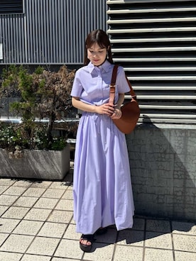 「Mila Owen（ミラオーウェン）のアイテム（イヤリング）」を使った、Mila Owenさん（レディース・153cm）の春コーディネート