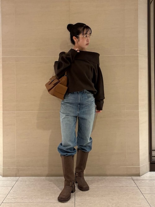 未使用品 ミラオーウェン バイカーミドルブーツ バイカーミドルブーツ（ブーツ）｜Mila Owen（ミラオーウェン