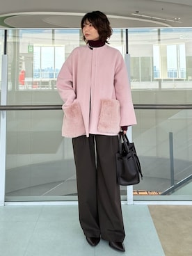 Mila Owenさん(レディース・160cm)の秋コーディネート