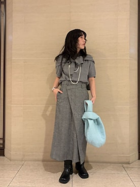 Mila Owenさん（レディース・155cm）の冬コーディネート