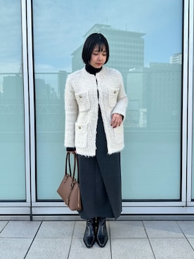 Mila Owenさん(レディース・157cm)の冬コーディネート