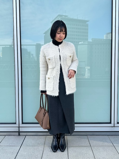 未使用 タグあり 雑誌掲載　Mila Owen ノーカラージャケット 未使用 タグあり 雑誌掲載 Mila Owen ノーカラージャケット Mila Owen