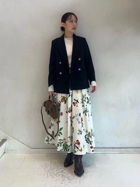 Mila Owenさん(レディース・158cm)の冬コーディネート