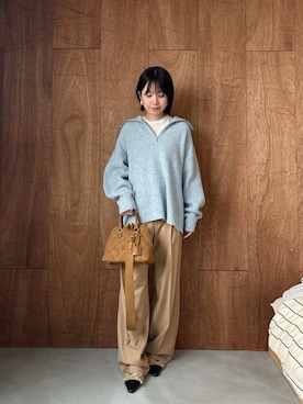 Mila Owenさん（レディース・160cm）の秋コーディネート