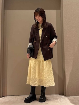 Mila Owenさん(レディース・163cm)の冬コーディネート