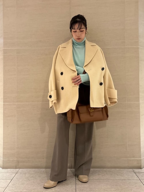 woolコクーンシルエットピーコート（ピーコート）｜Mila Owen（ミラ