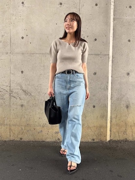 Mila Owenさん（レディース・159cm）の夏コーディネート