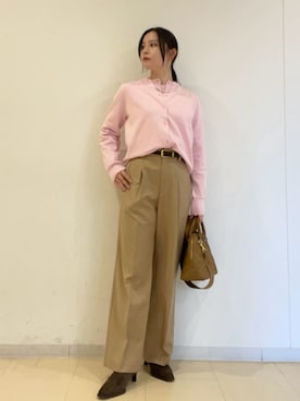 Mila Owenさん（レディース・153cm）の冬コーディネート