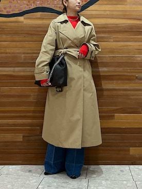 Mila Owenさん(レディース・158cm)の冬コーディネート