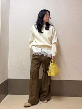 Mila Owenさん(レディース・155cm)の冬コーディネート