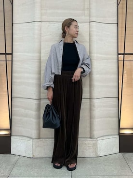 Mila Owenさん（レディース・158cm）の夏コーディネート