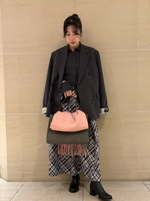 セットアップ対応】ターンバックダブルブレストジャケット（テーラード