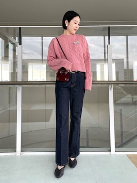 「Mila Owen（ミラオーウェン）のアイテム（その他アウター）」を使った、Mila Owenさん（レディース・168cm）の冬コーディネート