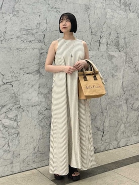 Mila Owenさん（レディース・153cm）の夏コーディネート