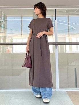 「Mila Owen（ミラオーウェン）のアイテム（ワンピース）」を使った、Mila Owenさん（レディース・160cm）の夏コーディネート