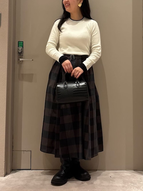 Mila Owen（ミラオーウェン） ニット セーター バイカラーリブニット