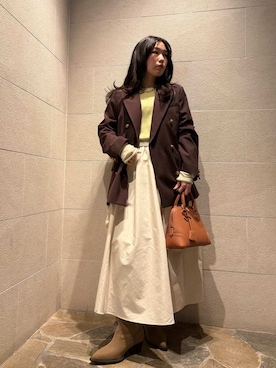 Mila Owenさん(レディース・155cm)の冬コーディネート