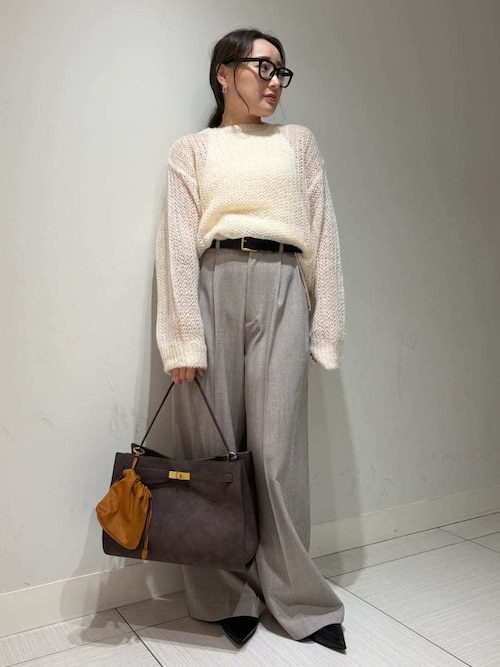 ミラオーウェン　ワンハンドルバッグ　ブラウン ワンハンドルソフトハンドバッグ（ハンドバッグ）｜Mila Owen