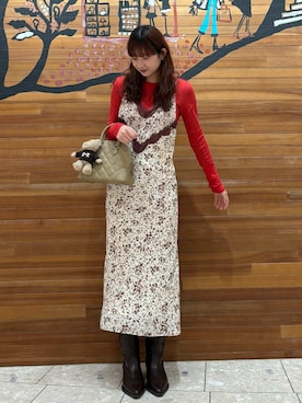 Mila Owenさん（レディース・162cm）の冬コーディネート