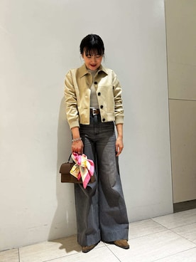 Mila Owenさん（レディース・158cm）の冬コーディネート