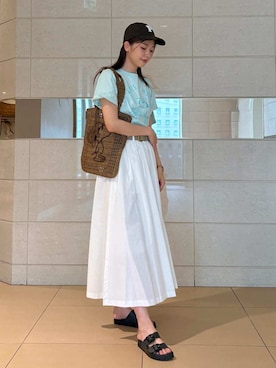 Mila Owenさん(レディース・169cm)の夏コーディネート
