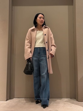 Mila Owenさん（レディース・151cm）の冬コーディネート