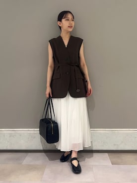 Mila Owenさん（レディース・158cm）の夏コーディネート