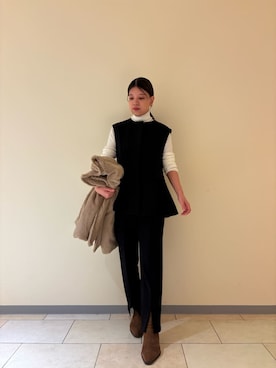 Mila Owenさん(レディース・158cm)の冬コーディネート