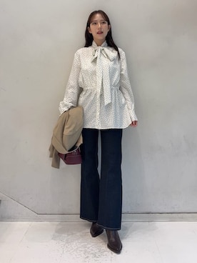「リボン」｜Mila Owenさん（レディース・158cm）の秋コーディネート