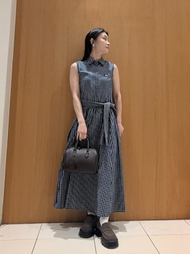 「Mila Owen（ミラオーウェン）のアイテム（イヤリング）」を使った、Mila Owenさん（レディース・156cm）の春コーディネート