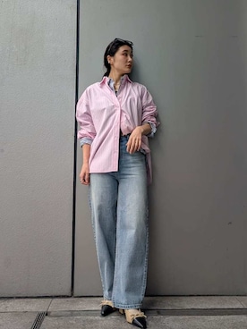 Mila Owenさん（レディース・156cm）の冬コーディネート