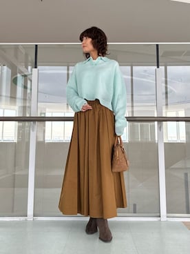 Mila Owenさん(レディース・160cm)の冬コーディネート