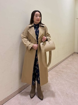 Mila Owenさん（レディース・155cm）の冬コーディネート