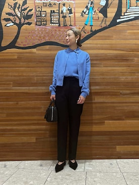 Mila Owenさん（レディース・158cm）の冬コーディネート