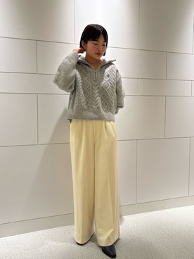 「Mila Owen（ミラオーウェン）のアイテム」を使った、Mila Owenさん（レディース・157cm）の冬コーディネート