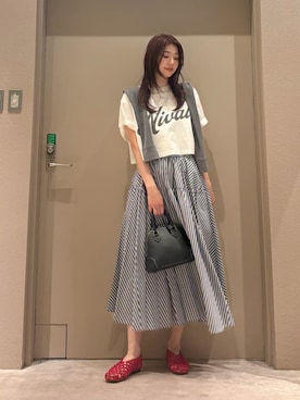 「Mila Owen（ミラオーウェン）のアイテム（スカート）」を使った、Mila Owenさん（レディース・169cm）の春コーディネート
